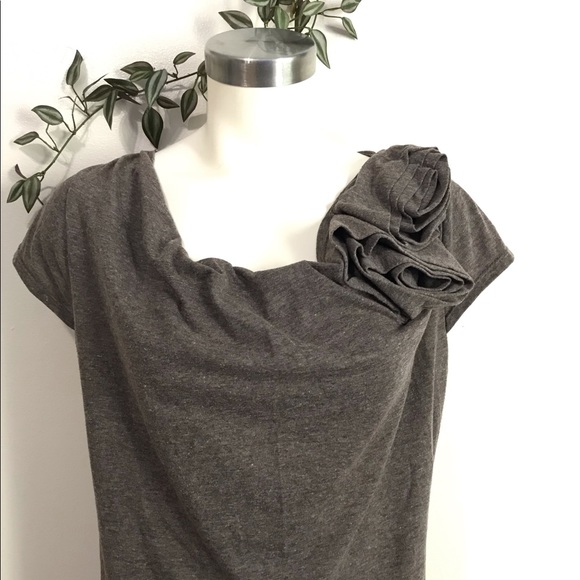 Anthropologie Gray Blouse with Shoulder Detail (Sale🔥) - Picture 3 of 7